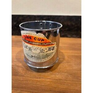 One Cup Polished Chrome Plated Sifter